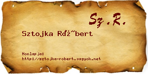 Sztojka Róbert névjegykártya